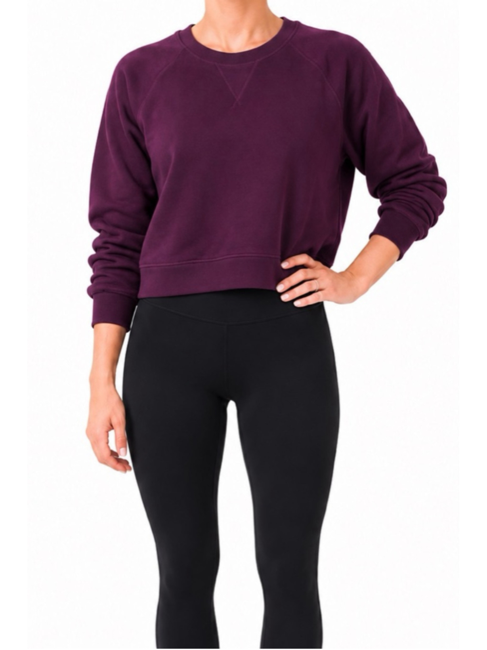 Lululemon Keep It Cozy Crew Sweatshirt Pullover Sz 4 Plum EUC